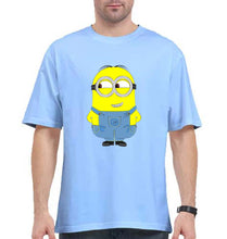 Load image into Gallery viewer, Minion Oversized T-Shirt for Men-Baby Blue-Ektarfa.online

