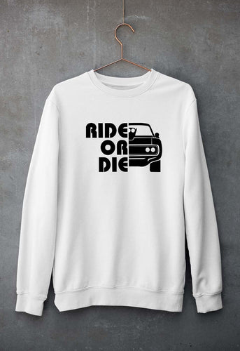 Fast & Furious Ride or Die Unisex Sweatshirt for Men/Women-White-Ektarfa.online