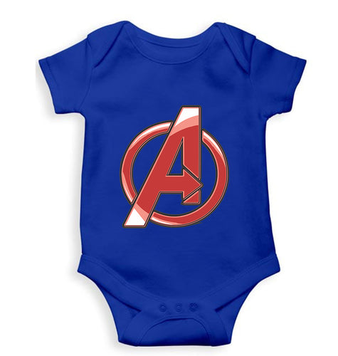 Avengers Kids Romper For Baby Boy/Girl-0-5 Months(18 Inches)-Royal Blue-Ektarfa.online