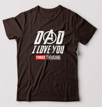 Load image into Gallery viewer, Dad I Love You 3000 T-Shirt for Men-Coffee Brown-Ektarfa.online

