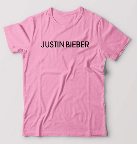 Justin Bieber T-Shirt for Men-Light Baby Pink-Ektarfa.online