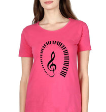 Load image into Gallery viewer, Piano T-Shirt for Women-Pink-Ektarfa.online
