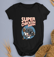 Load image into Gallery viewer, PUBG Super Chicken Dinner Kids Romper For Baby Boy/Girl-0-5 Months(18 Inches)-Black-Ektarfa.online
