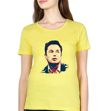 Load image into Gallery viewer, Elon Musk T-Shirt for Women-Yellow-Ektarfa.online
