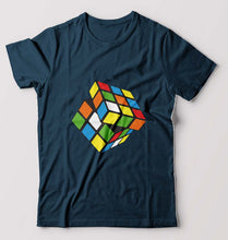 Load image into Gallery viewer, Rubik&#39;s Cube T-Shirt for Men-Petrol Blue-Ektarfa.online
