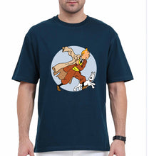 Load image into Gallery viewer, TinTin Oversized T-Shirt for Men-Petrol Blue-Ektarfa.online
