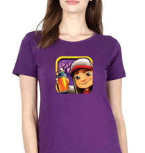 Load image into Gallery viewer, Subway Surfers T-Shirt for Women-Purple-Ektarfa.online
