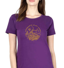 Load image into Gallery viewer, Harry Potter Hogwarts T-Shirt for Women-Purple-Ektarfa.online
