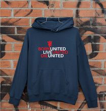 Load image into Gallery viewer, Born United Live United Die United Unisex Hoodie for Men/Women-Navy Blue-Ektarfa.online
