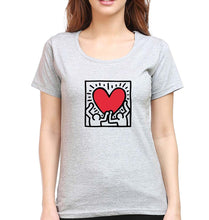 Load image into Gallery viewer, Keith Haring T-Shirt for Women-Grey Melange-Ektarfa.online
