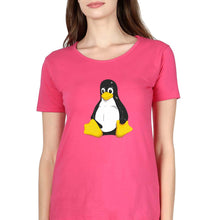 Load image into Gallery viewer, Linux T-Shirt for Women-Pink-Ektarfa.online
