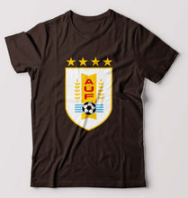 Load image into Gallery viewer, Uruguay Football T-Shirt for Men-Coffee Brown-Ektarfa.online

