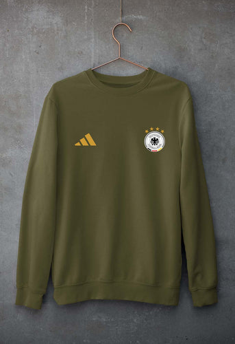 Germany Football Unisex Sweatshirt for Men/Women-Olive Green-Ektarfa.online