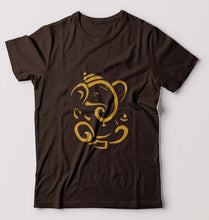 Load image into Gallery viewer, Ganpati JI(Ganesh) T-Shirt for Men-Coffee Brown-Ektarfa.online
