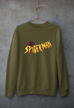 Load image into Gallery viewer, Spiderman Superhero Unisex Sweatshirt for Men/Women-Olive Green-Ektarfa.online

