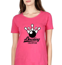 Load image into Gallery viewer, Bowling Champion T-Shirt for Women-Pink-Ektarfa.online
