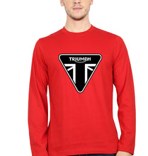 Load image into Gallery viewer, Triumph Full Sleeves T-Shirt for Men-S(38 Inches)-Red-Ektarfa.online
