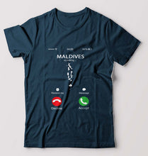 Load image into Gallery viewer, Maldives Calling T-Shirt for Men-Petrol Blue-Ektarfa.online
