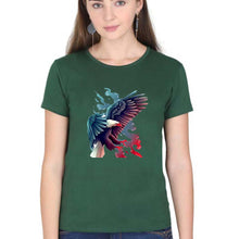 Load image into Gallery viewer, Eagle T-Shirt for Women-Dark Green-Ektarfa.online
