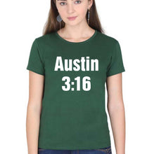 Load image into Gallery viewer, Stone Cold Steve Austin (WWE) T-Shirt for Women-Dark Green-Ektarfa.online
