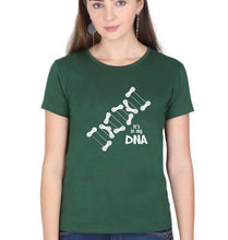 Load image into Gallery viewer, Cycling DNA T-Shirt for Women-Dark Green-Ektarfa.online
