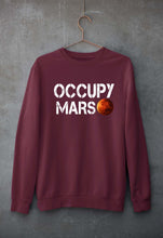 Load image into Gallery viewer, Occupy Mars Elon Musk Unisex Sweatshirt for Men/Women-Maroon-Ektarfa.online
