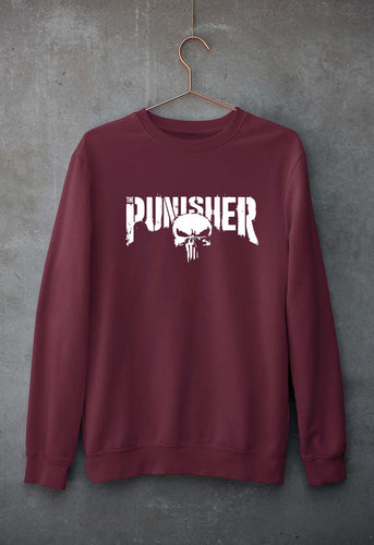 Punisher Unisex Sweatshirt for Men/Women-Maroon-Ektarfa.online