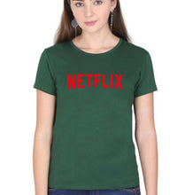 Load image into Gallery viewer, Netflix T-Shirt for Women-Dark Green-Ektarfa.online
