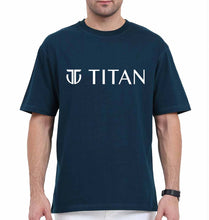 Load image into Gallery viewer, Titan Oversized T-Shirt for Men-Petrol Blue-Ektarfa.online
