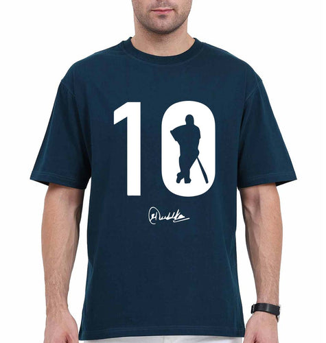 Sachin Tendulkar Oversized T-Shirt for Men-Petrol Blue-Ektarfa.online