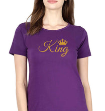 Load image into Gallery viewer, King T-Shirt for Women-Purple-Ektarfa.online
