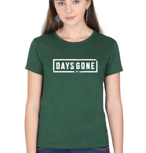 Days Gone T-Shirt for Women-Dark Green-Ektarfa.online
