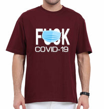 Load image into Gallery viewer, Covid 19 Oversized T-Shirt for Men-Maroon-Ektarfa.online
