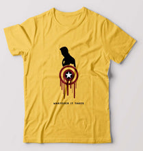 Load image into Gallery viewer, Captain America Superhero T-Shirt for Men-Golden Yellow-Ektarfa.online

