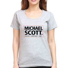 Load image into Gallery viewer, Michael Scott T-Shirt for Women-Grey Melange-Ektarfa.online
