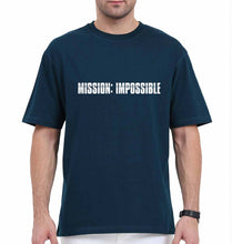 Load image into Gallery viewer, Mission Impossible (MI) Oversized T-Shirt for Men-Petrol Blue-Ektarfa.online
