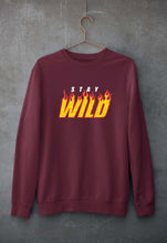 Load image into Gallery viewer, Stay Wild Unisex Sweatshirt for Men/Women-Maroon-Ektarfa.online
