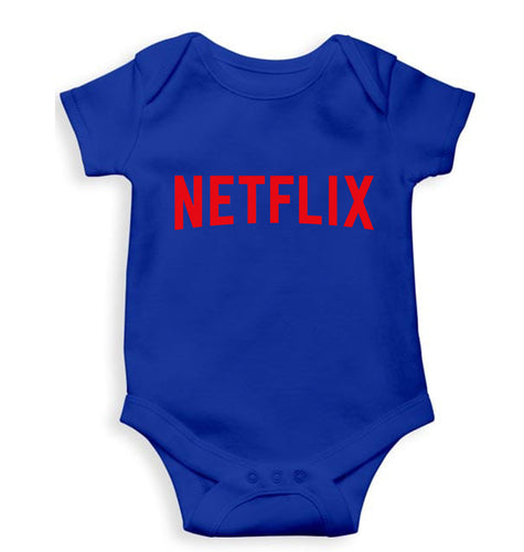 Netflix Kids Romper For Baby Boy/Girl-0-5 Months(18 Inches)-Royal blue-Ektarfa.online