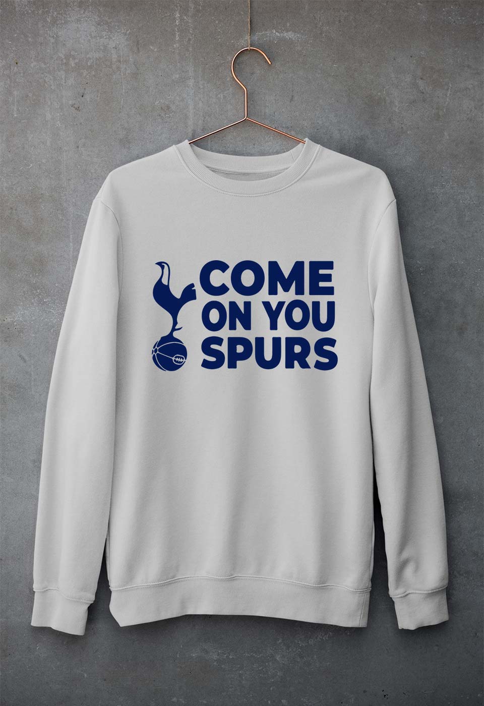 Tottenham Hotspur (Spurs) Unisex Sweatshirt for Men/Women-Grey Melange-Ektarfa.online