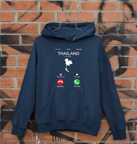 Thailand Calling Unisex Hoodie for Men/Women-Navy Blue-Ektarfa.online