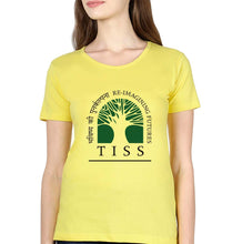 Load image into Gallery viewer, Tata Institute of Social Sciences (TISS) T-Shirt for Women-Yellow-Ektarfa.online
