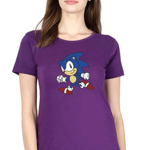 Load image into Gallery viewer, Sonic T-Shirt for Women-Purple-Ektarfa.online
