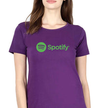 Load image into Gallery viewer, Spotify T-Shirt for Women-Purple-Ektarfa.online
