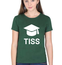 Load image into Gallery viewer, Tata Institute of Social Sciences (TISS) T-Shirt for Women-Dark Green-Ektarfa.online
