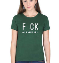 Load image into Gallery viewer, Naughty Offensive T-Shirt for Women-Dark Green-Ektarfa.online

