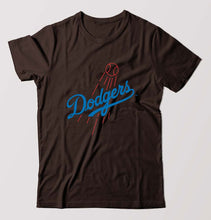 Load image into Gallery viewer, Los Angeles Dodgers T-Shirt for Men-S(38 Inches)-Coffee Brown-Ektarfa.online
