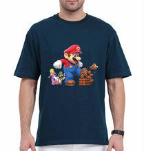 Load image into Gallery viewer, Mario Oversized T-Shirt for Men-Petrol Blue-Ektarfa.online
