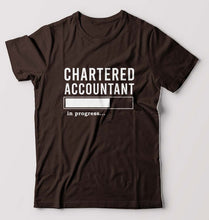 Load image into Gallery viewer, Chartered Accountants(CA) In Progress T-Shirt for Men-Coffee Brown-Ektarfa.online
