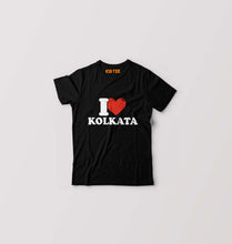 Load image into Gallery viewer, I Love Kolkata Kids T-Shirt for Boy/Girl-Black-Ektarfa.online
