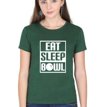 Load image into Gallery viewer, Bowling T-Shirt for Women-Dark Green-Ektarfa.online
